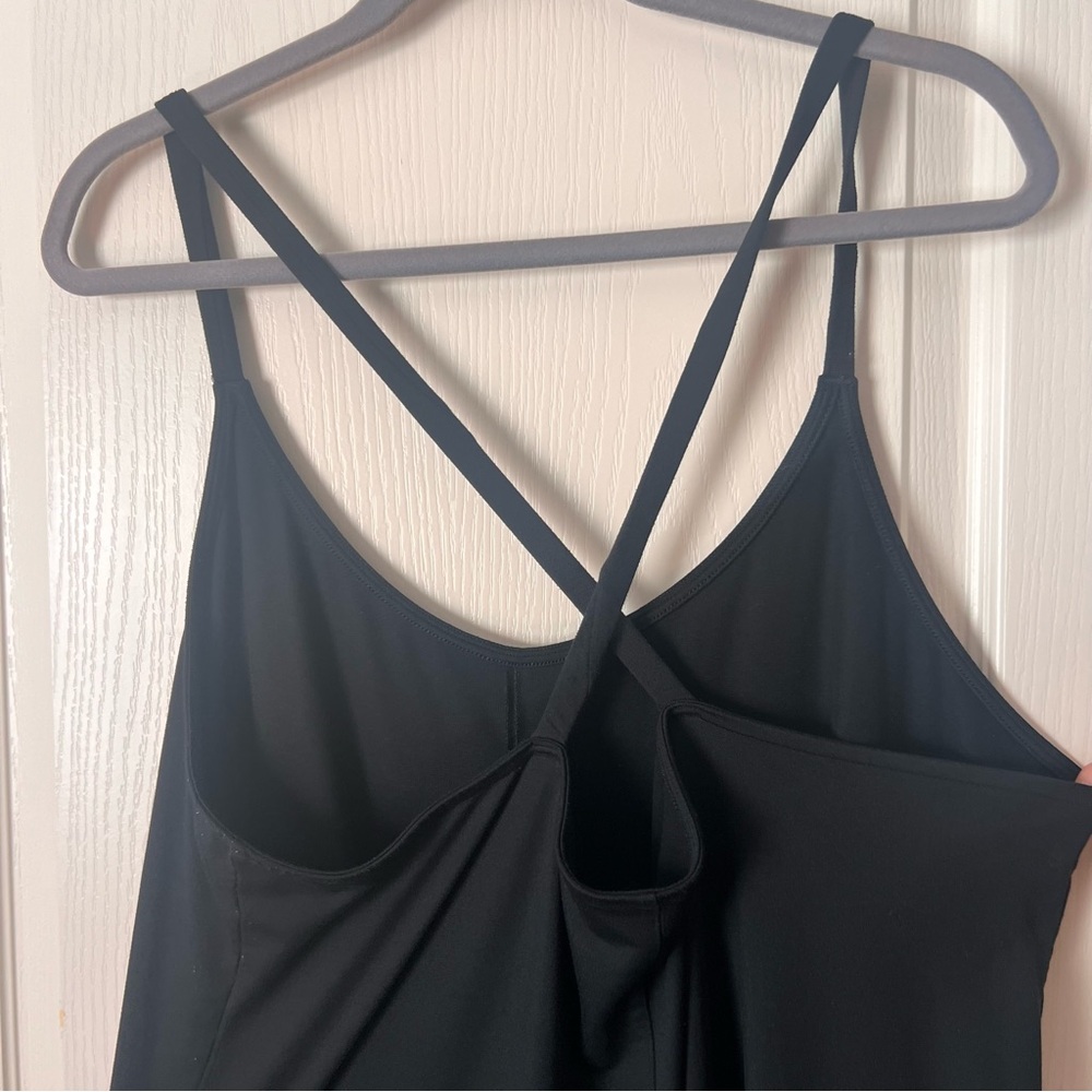 Fabletics Cloud Jersey Wide Leg Black Onesie Jumpsuit Romper, 2X - Picture 5 of 13